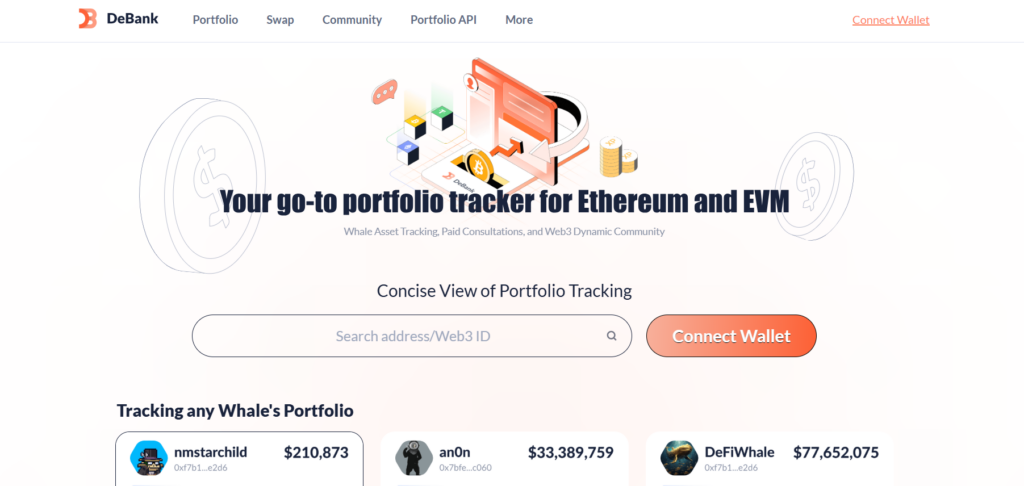 DeBank is one of the best DeFi portfolio trackers of 2026