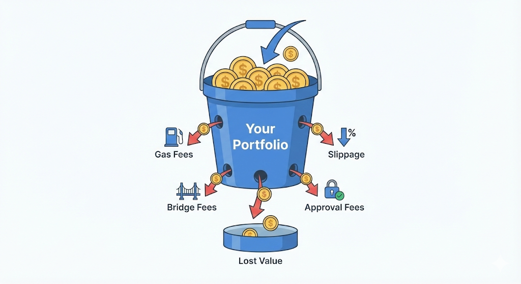 Ignoring Small Costs That Add Up is one of the most common mistakes in tracking your DeFi investment