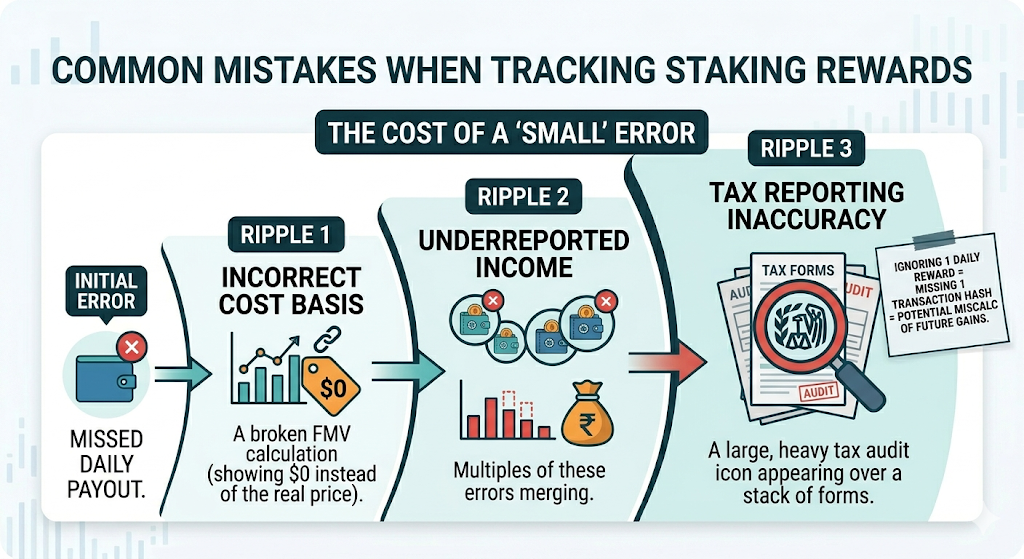 Common Mistakes When Tracking Staking Rewards